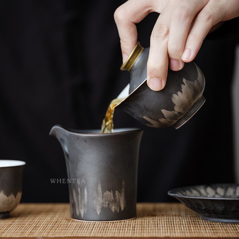 新款盖碗茶古风复古手工景德镇市茶杯盖碗三才系列盖碗