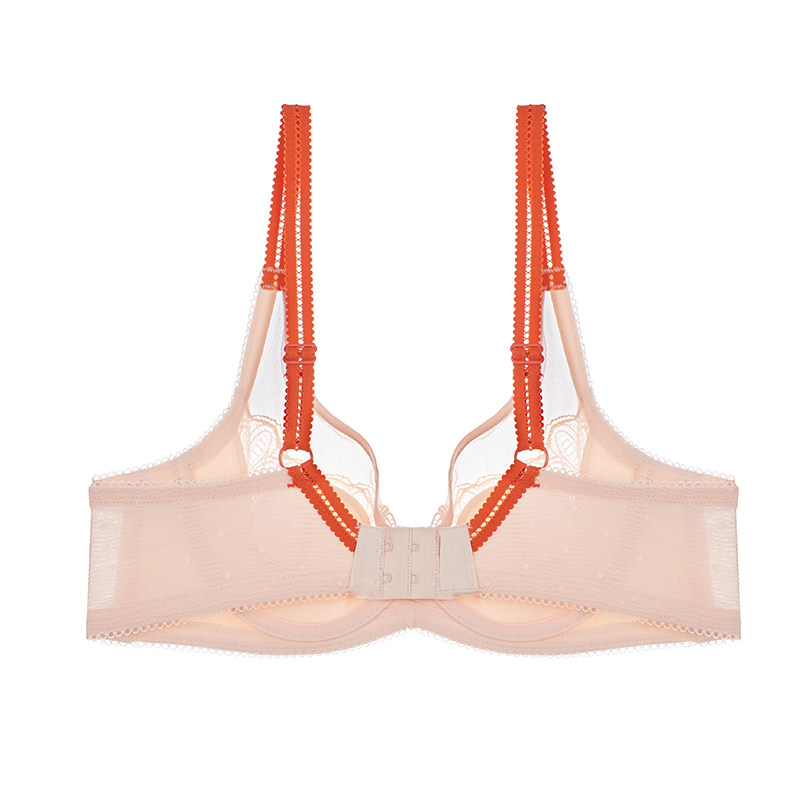 爱慕美丽女士内衣舒适包容蕾丝网眼文胸