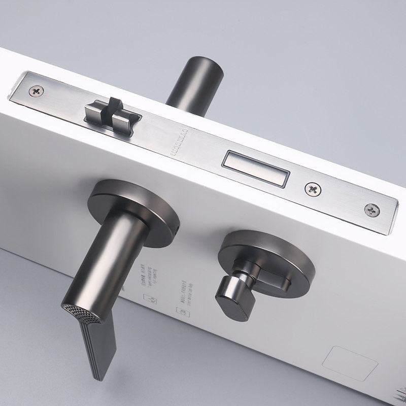 现代轻奢卧室室内房间门锁分体通用型磁吸锁具机械门锁