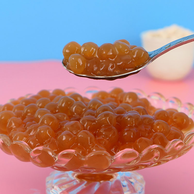 集饮琥珀珍珠粉圆奶茶店专用珍珠奶茶琥珀珍珠波霸coco奶茶原料