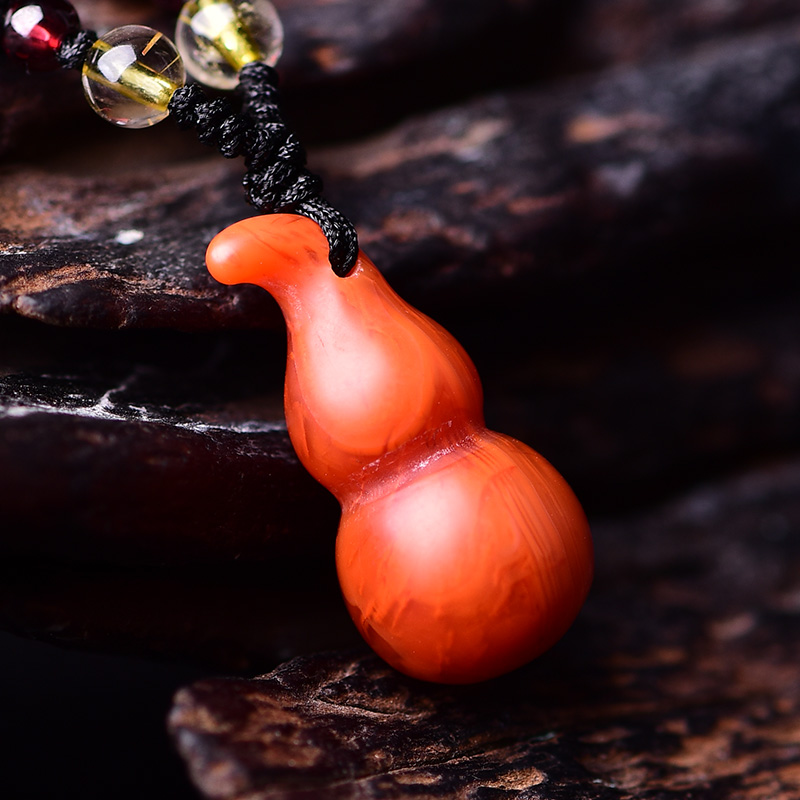 天然南红玛瑙平安葫芦吊坠纳福招饰品项坠