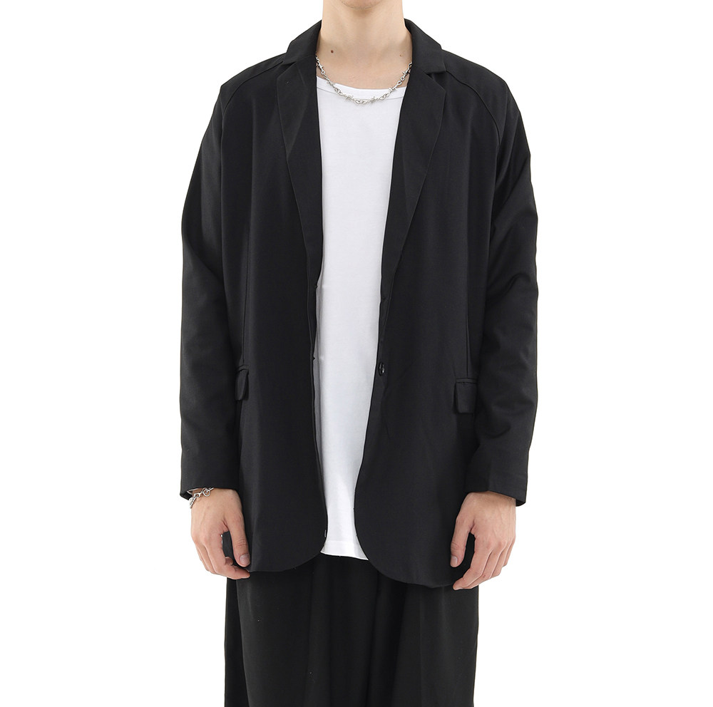 normcoremoment极简山本耀司风薄款廓形落肩西装外套男女西服