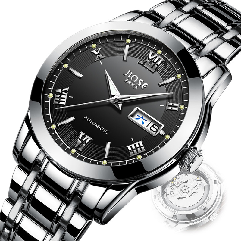 2018新款进口机芯男士手表机械表全自动防水镂空时尚石英男表