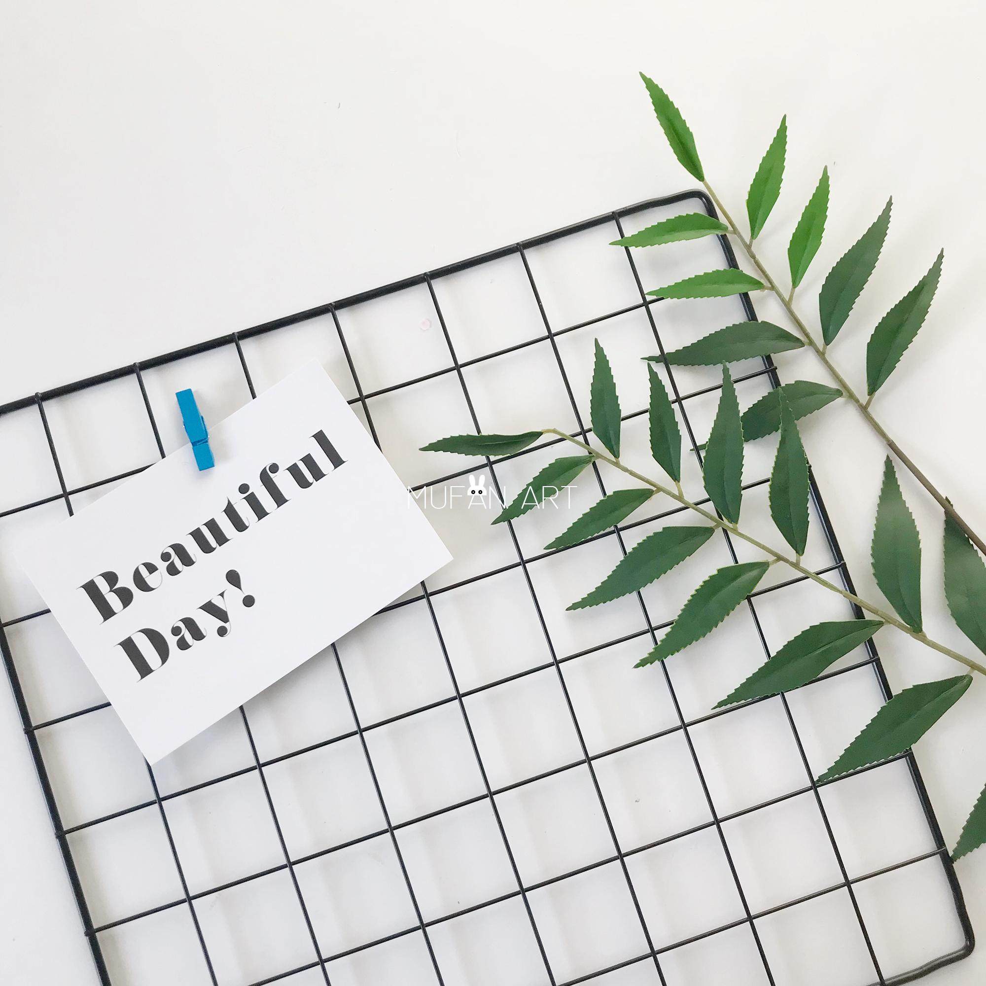 网格ins拍照百搭铁艺35cm摆拍背景照片墙