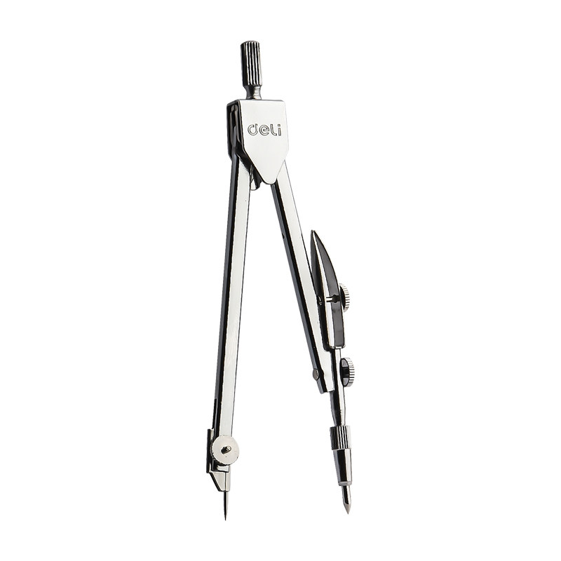 得力建筑机械替换中考六年级年级高中生多功能规园金属圆规