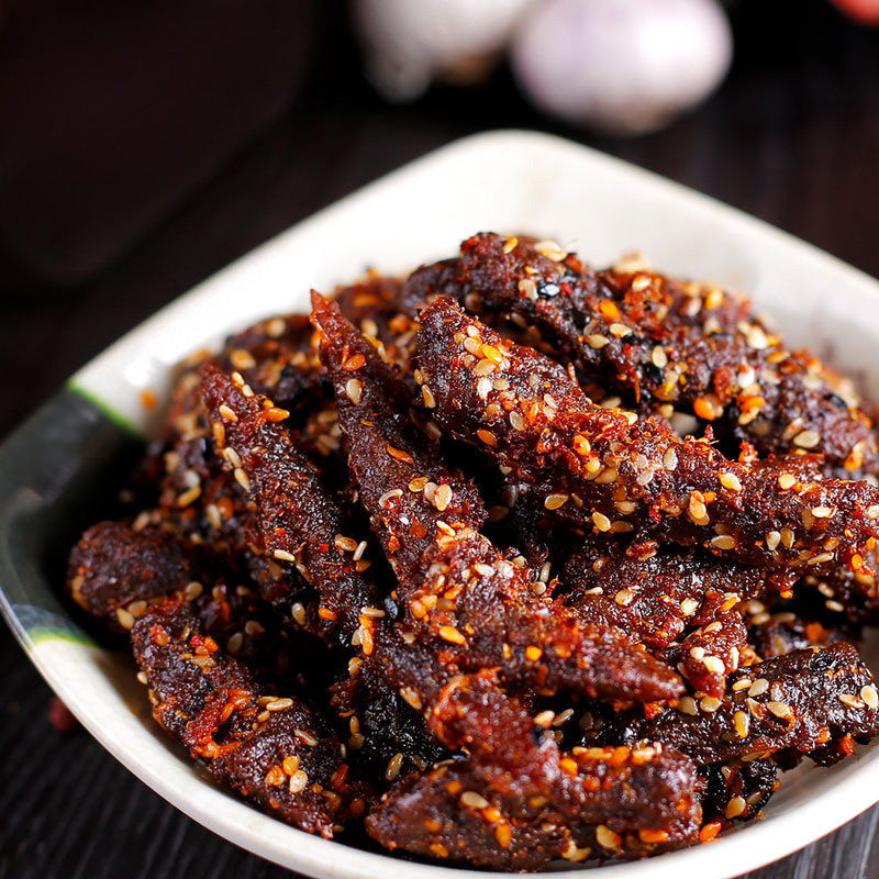 重庆特产老四四川金角牛肉干60g麻辣香辣泡椒牛肉类