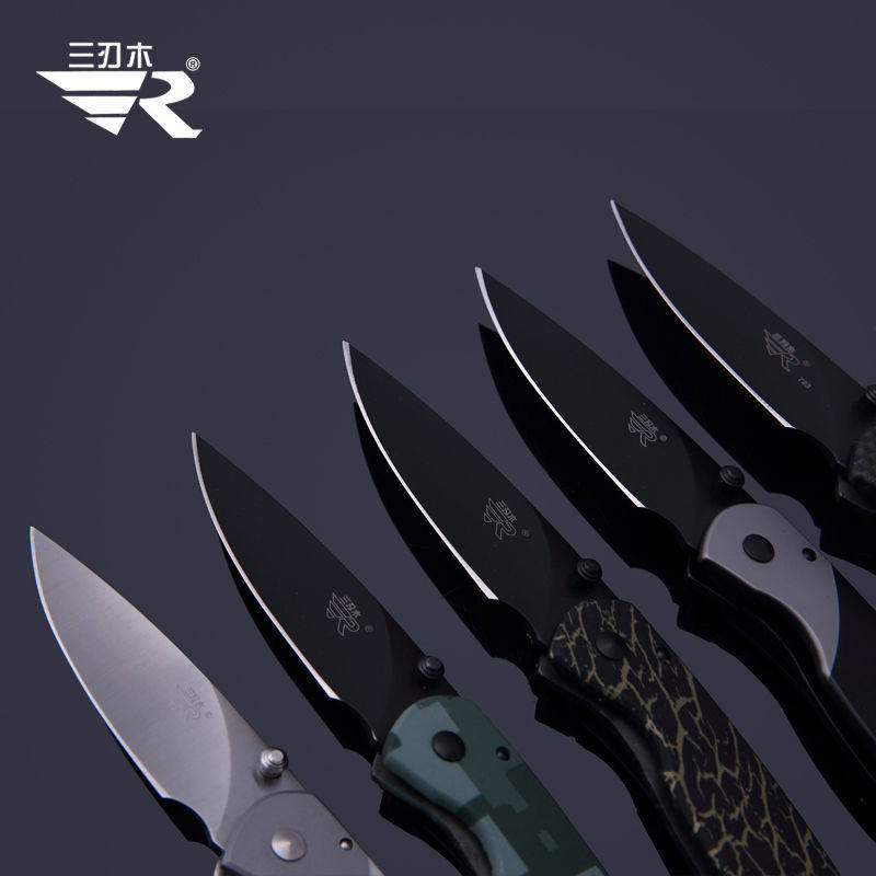 正品直销三刃木7023经典折叠水果折刀户外旅行其他户外刀具