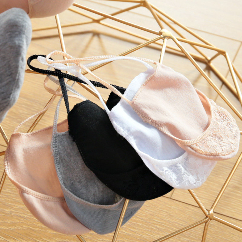 蕾丝吊带袜 日系性感蕾丝黑色吊带船袜 半截无根女士吊带隐形袜子