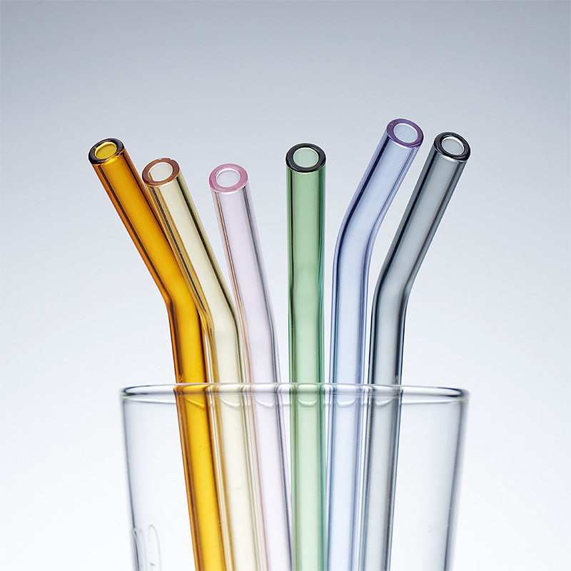 玻璃吸管耐热耐高温高硼硅口红透明果汁饮管硬质吸管
