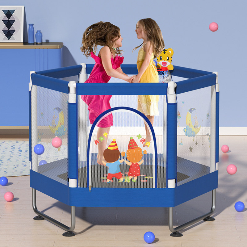 蹦蹦床家用儿童室内宝宝弹跳床小孩成人健身带护网家庭玩具跳跳床