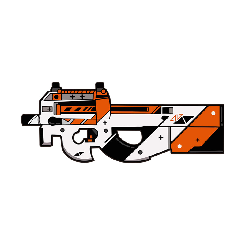 p90csgo游戏周边模型二西莫夫皮肤金属徽章游戏实物周边