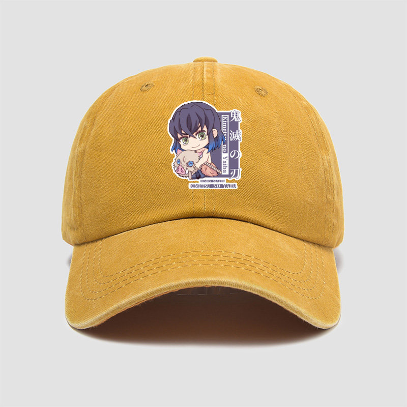 鬼灭之刃豆子炭治动漫周边帽子棒球帽男女百搭鸭舌帽帽子