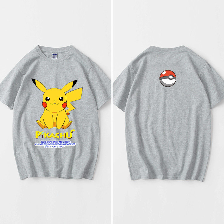 日系皮卡丘神奇宝贝杰尼可达胖丁短袖个性衣服男女t恤