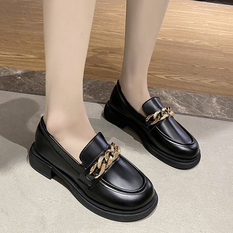 大码平底皮鞋英伦学院网红女鞋jk42日系妹妹单鞋