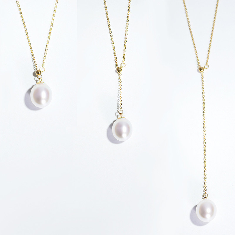 花蜜珠宝南洋海水珍珠18k可调节多戴项链项链颈饰