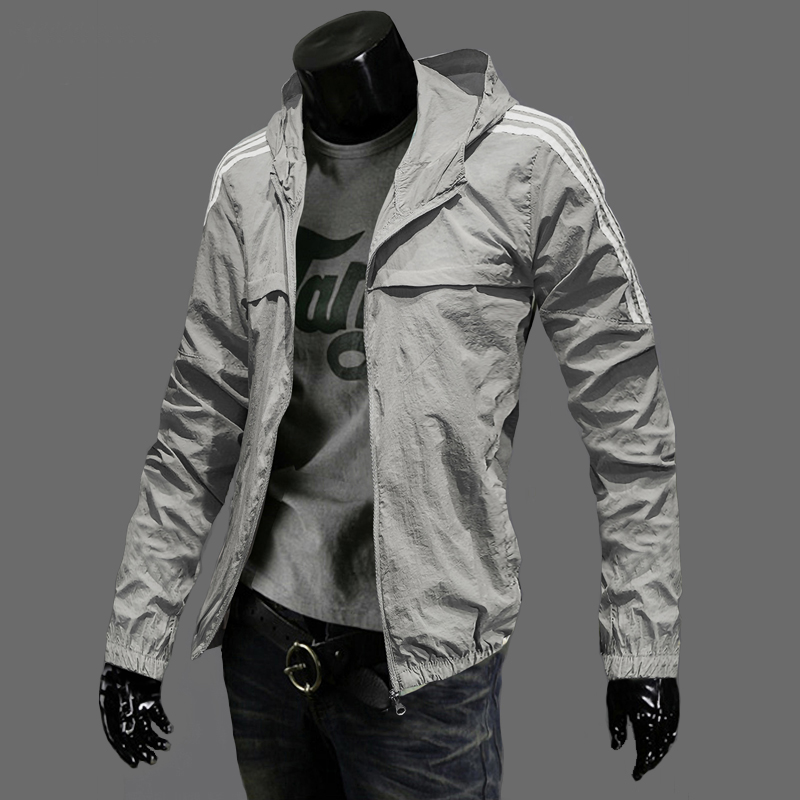 冰丝防晒衣男潮流超薄款透气夏季外套韩版运动夹克皮肤衣男防晒服