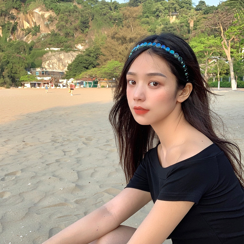 niceruru光彩环绕仙女水晶晶发箍女百搭简约外出发饰