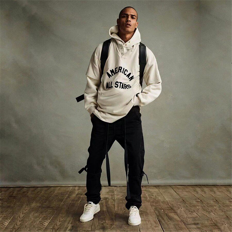 fearofgod主线飘带长裤fog高街潮流宽松休闲裤