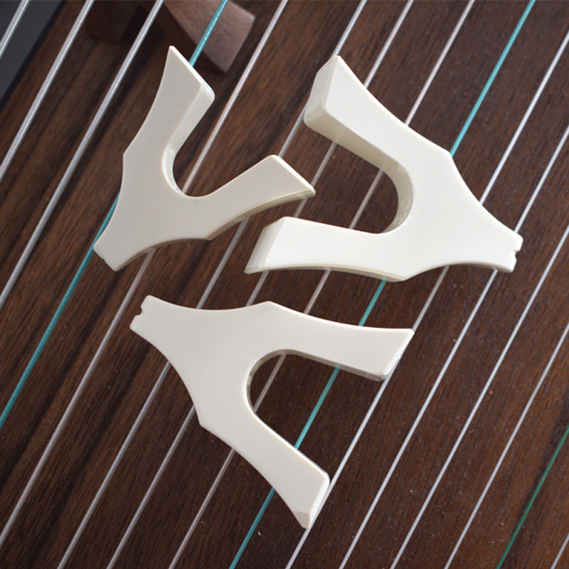 长恨歌骨瓷古筝码子白色全套仿骨瓷琴码防滑跳码琴码