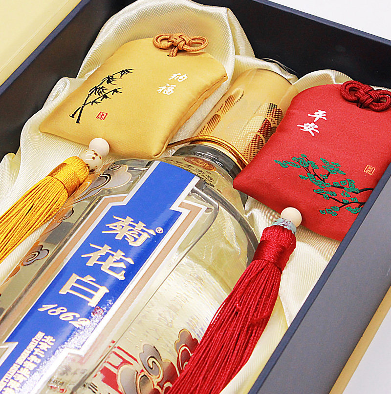 仁和菊花白酒45度500ml珍藏版礼盒北京特产重阳礼品菊花酒菊花白