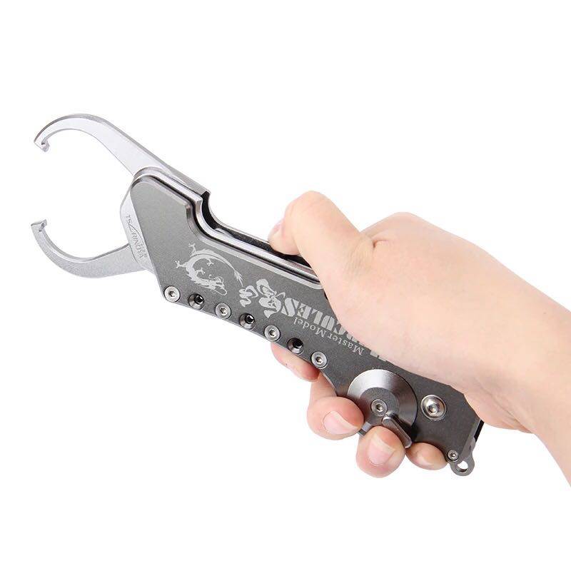 钓之屋鬼手系列高强度可折叠折叠式控鱼器控鱼钳路亚控鱼钳