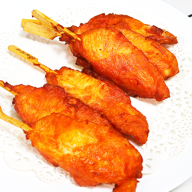 香鸡950g油炸半成品冷冻小吃家庭烧烤炸肉串商用生鸡肉