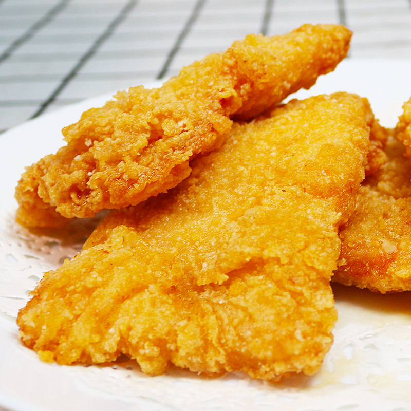 鲜嫩劲脆鸡排950g鸡腿堡半成品鸡扒冷冻油炸小吃食品裹粉鸡肉商用