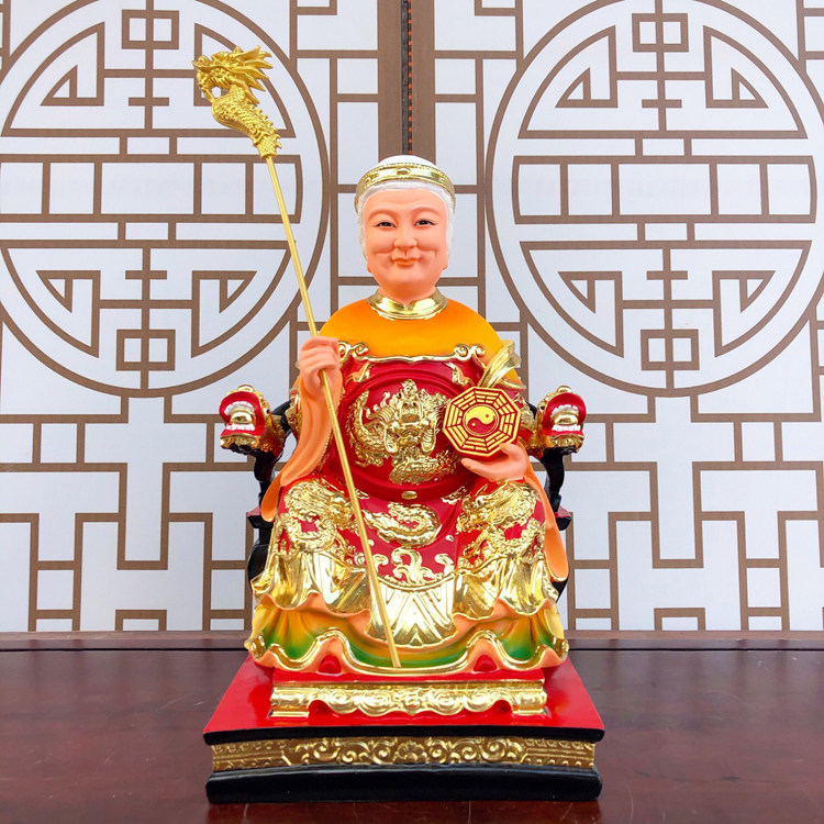 老母无声神像12寸19寸骊山树脂佛像摆件