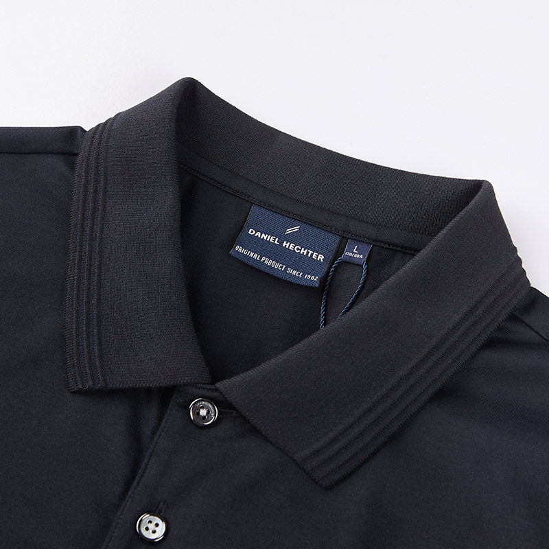 danielhechter丹尼爱特春夏新款t恤男士刺绣烫钻百搭翻领polo衫