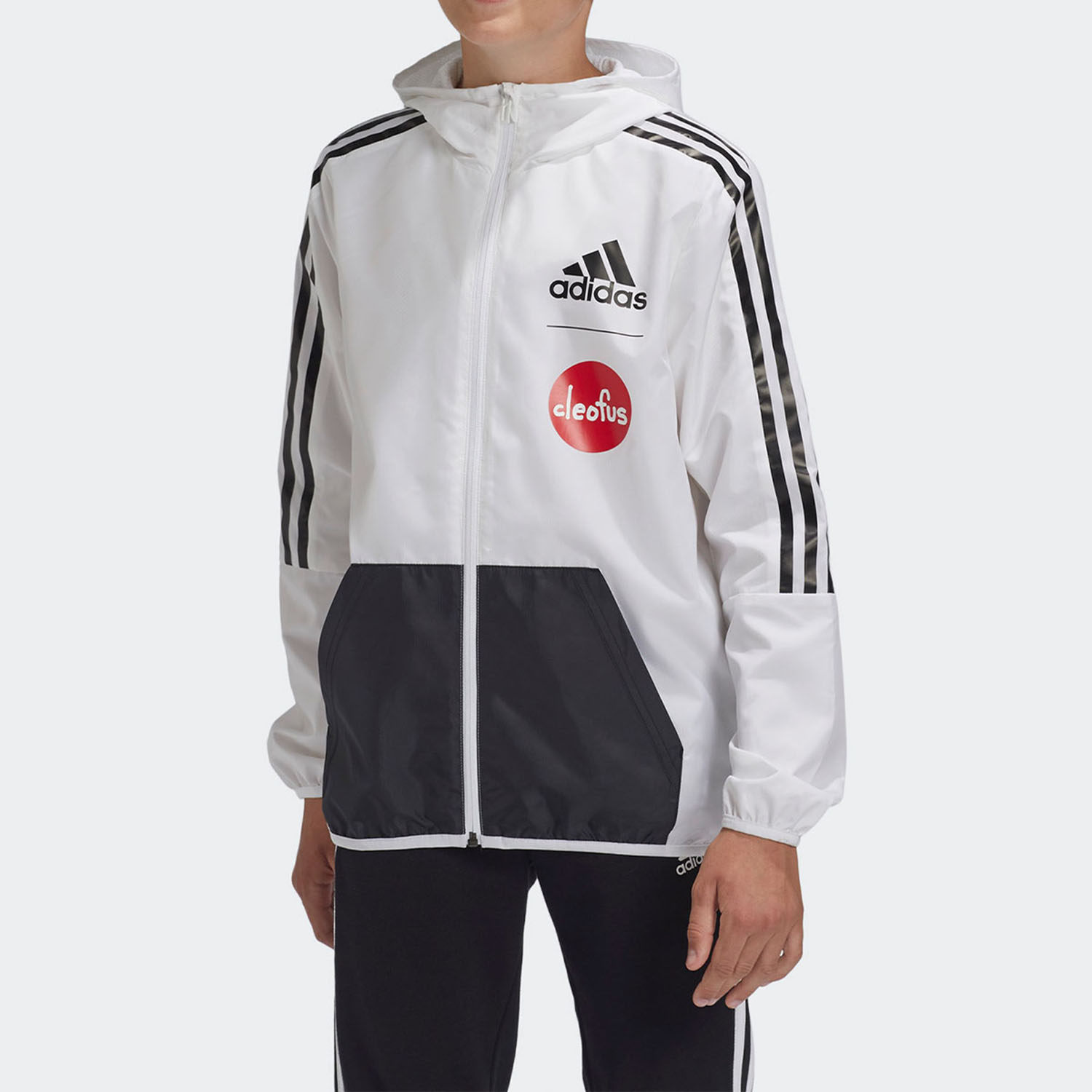 adidas阿迪达斯正品cleofus联名男儿童装运动梭织夹克普通外套