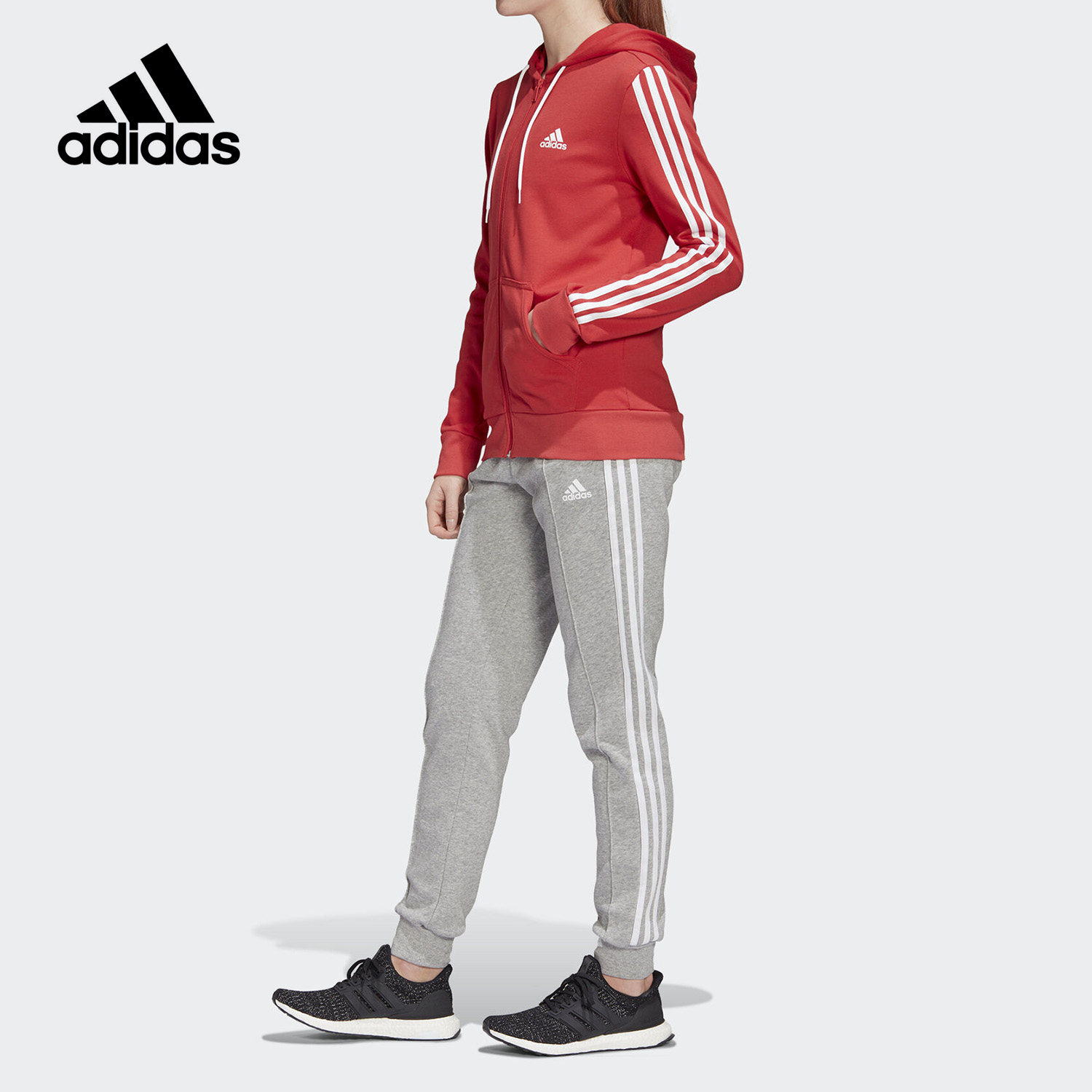 adidas阿迪达斯正品秋季新款女子时尚休闲运动训练套装fi6702运动套装