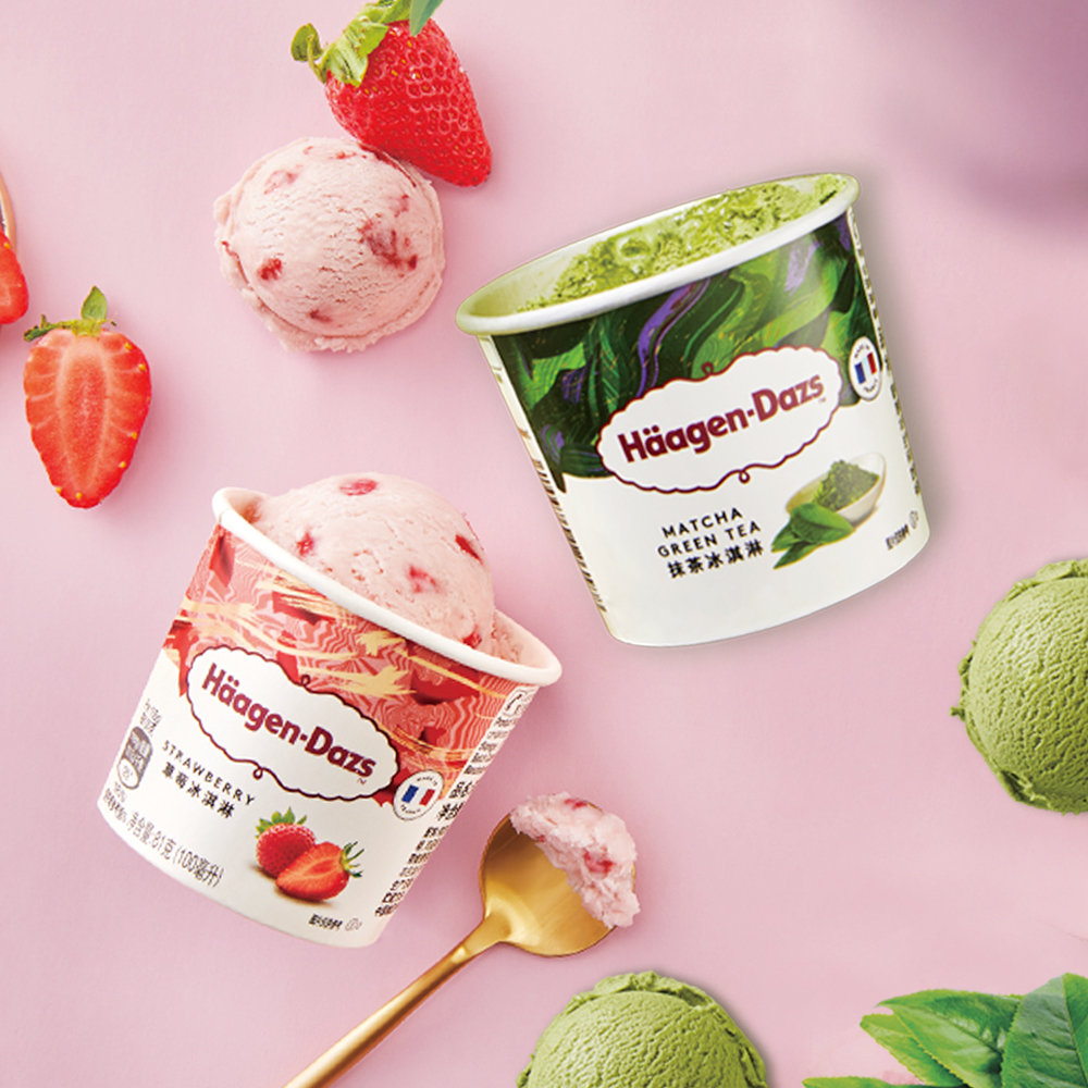 哈根达斯冰淇淋8杯组合装经典4口味 - 淘乐搜