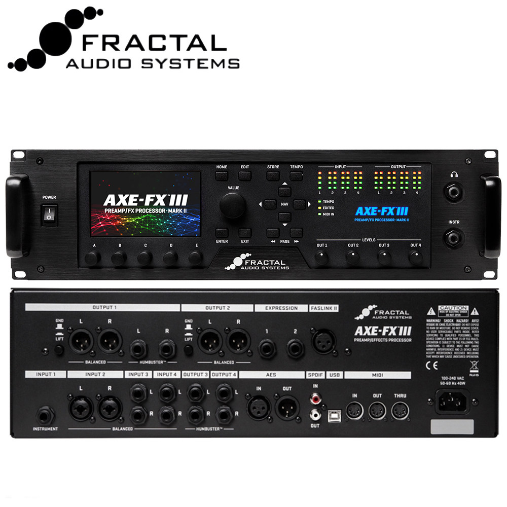 新品预售fractalaudioaxefxiiifx3吉他效果机架综合效果器