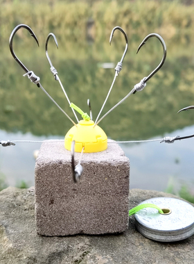 5限时月销 87淘宝店广东 广州去看看御风渔具新型翻板钩一体成型朝天