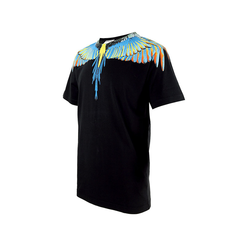 marceloburlon新款男装翅膀印花纯棉短袖t恤