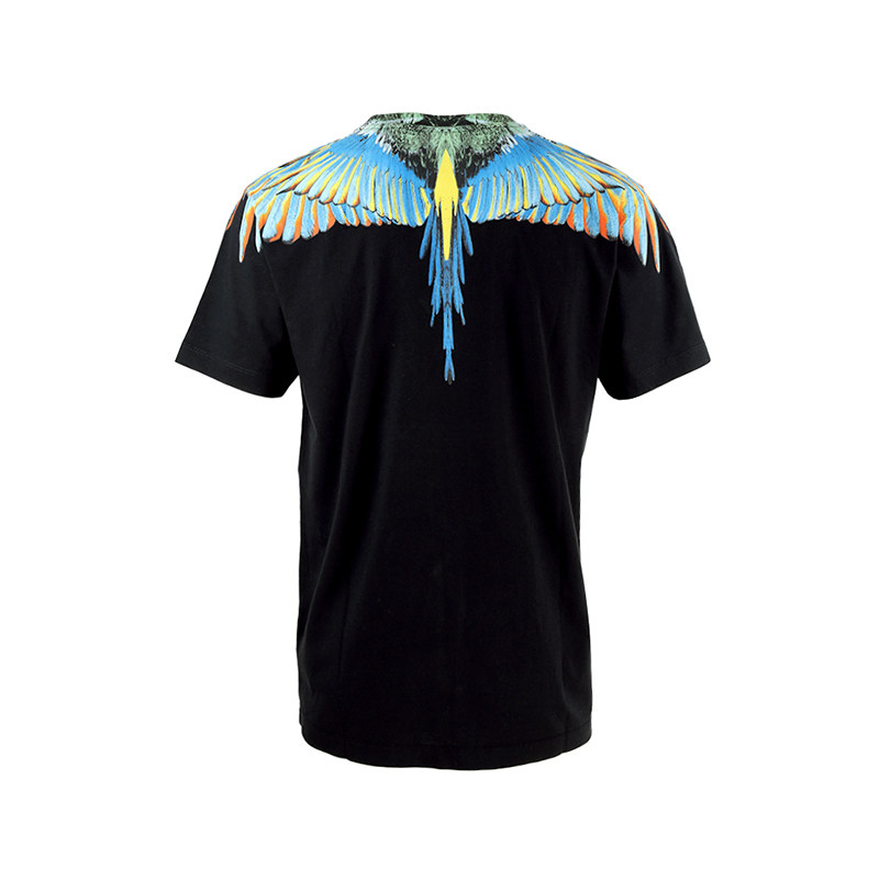 marceloburlon新款男装翅膀印花纯棉短袖t恤