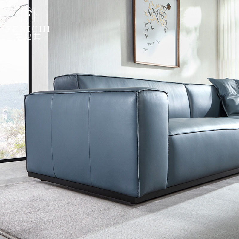 菲尼菲尼其其意式极简头层牛皮沙发真皮大户户型皮艺沙发