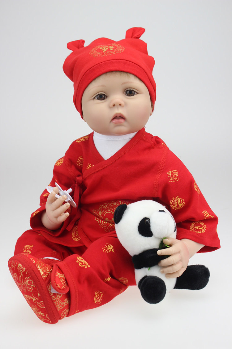 娃娃新品重生婴儿硅胶出口仿真玩具中国娃娃娃娃