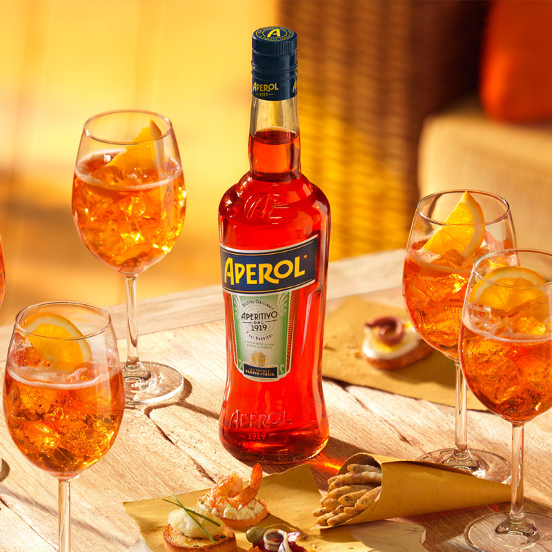 aperol阿佩罗利口酒力娇鸡尾酒女士700ml意大利原装进口洋酒力娇酒