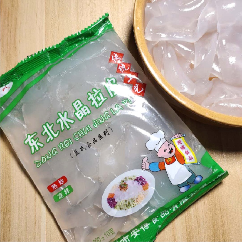 邳州本地产粉皮免泡东北水晶拉皮凉拌热炒都可以袋装约200克