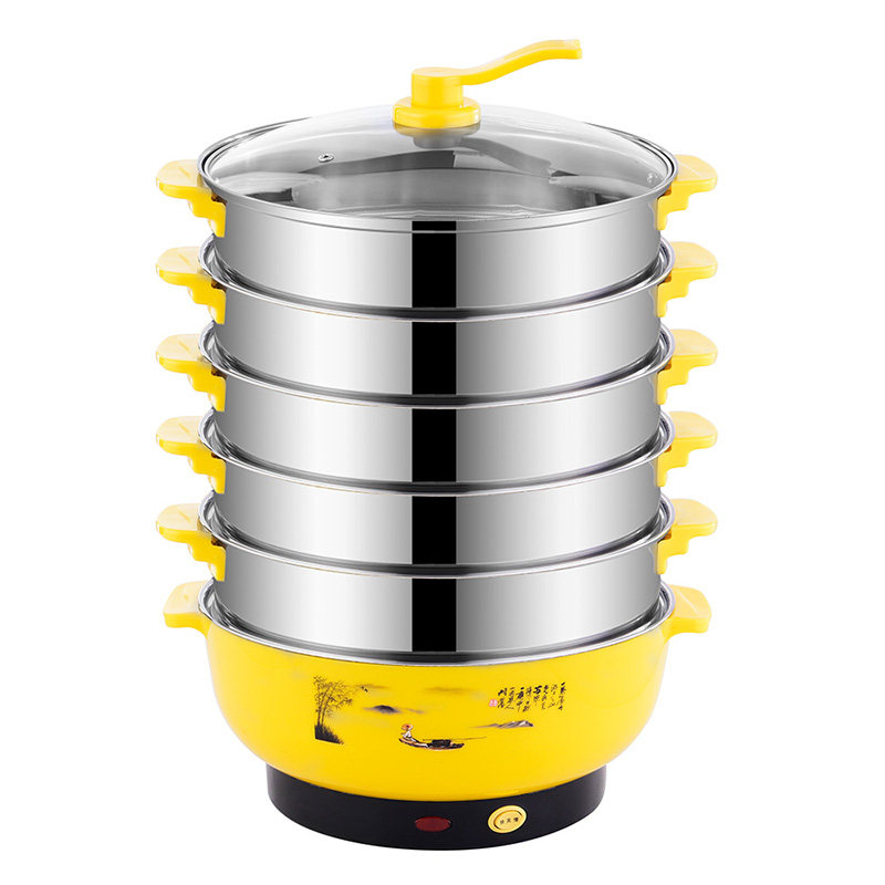 电蒸锅家用多功能自动断电多层不锈钢电蒸笼蒸包子机蒸菜器蒸馒头