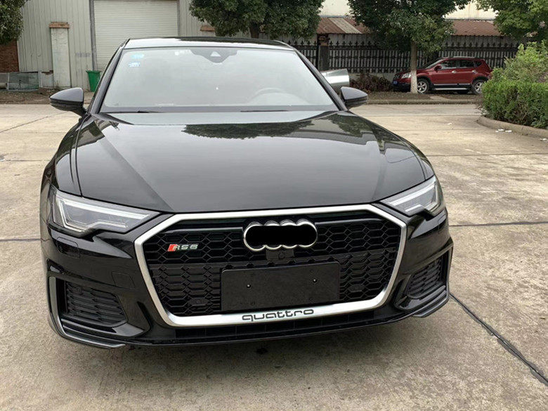 适用于奥迪a6l改装rs6中网1920款a6lrs6蜂窝格栅新款c8rs6前脸