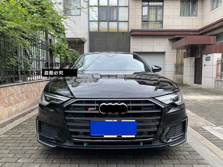 适用于奥迪a6l改装s6中网19202122款a6lc8格栅新款s6黑前脸