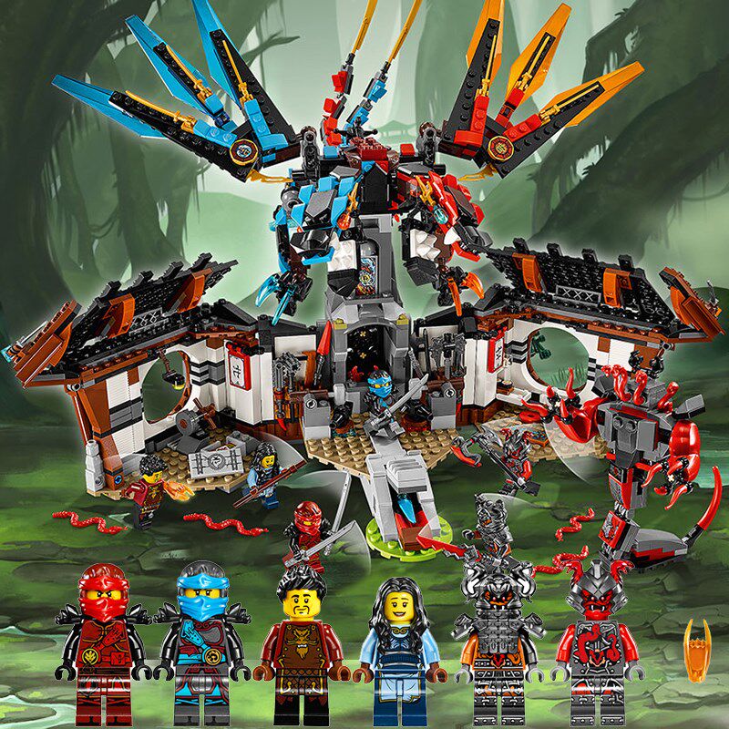 兼容乐高幻影忍者人仔龙儿童男孩3-6周岁10-12岁益智拼装积木玩具