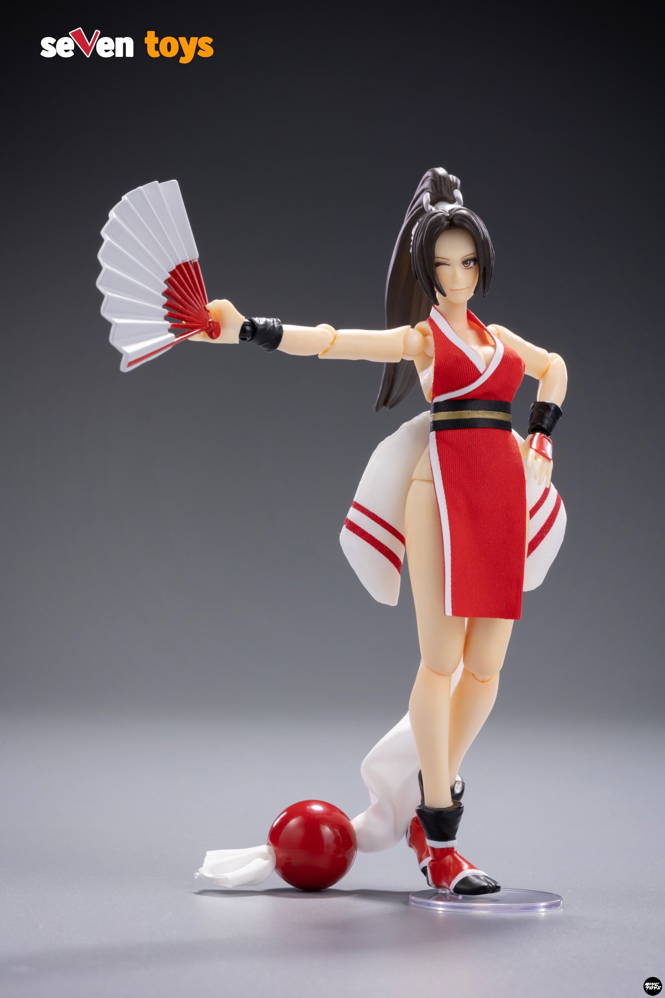 tyctoys预售seventoys拳王龙炎舞扇子女6寸可动人偶手办