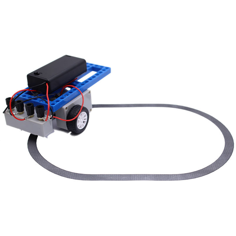 小车diy科技制作巡线科学实验寻迹智能循迹科学实验