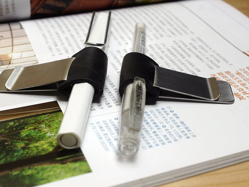 笔夹真皮tn旅行日记本黄铜牛皮笔套记事本笔插笔插