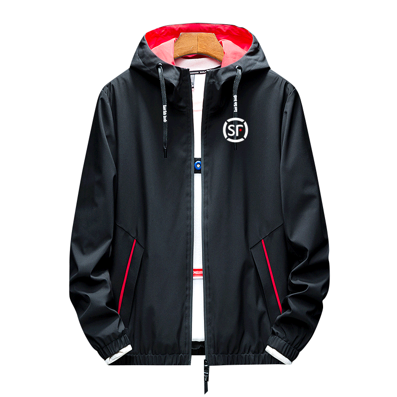 顺丰速运快递夹克工作服男女工装团队定制连帽潮流夹克