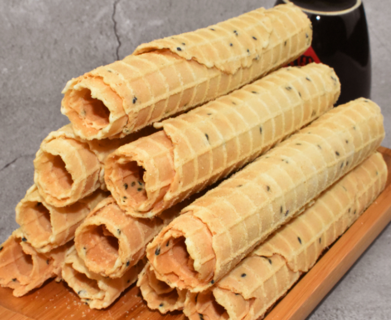 蛋卷鸡蛋童年怀旧原味老式芝麻饼干传统儿时蛋卷饼干