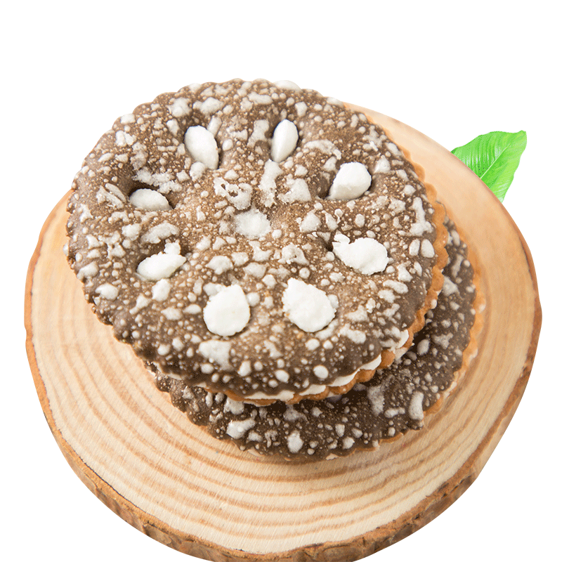 黑白夹心办公室早餐饼干2斤老式奶油休闲饼干零食包整箱